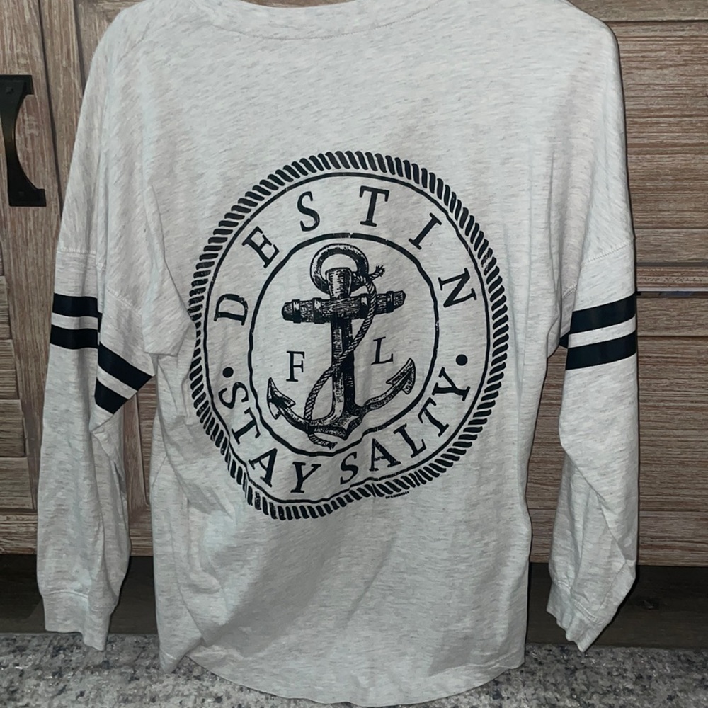 Emerald Coast Destin Florida Gray long sleeve